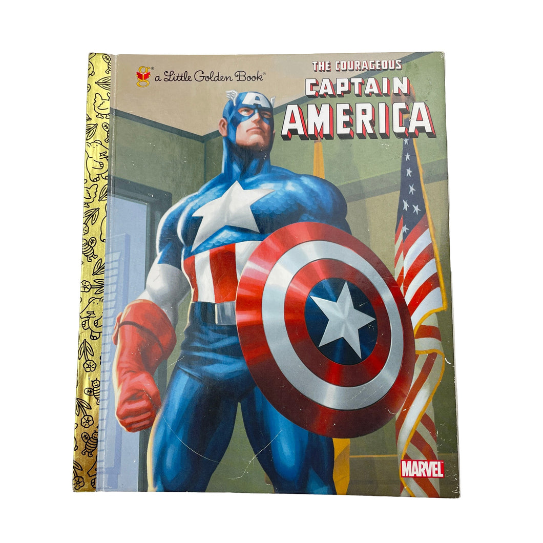 Books A Little Golden Book, Marvel, The Courageous Captain America, hardback, GUC, size ,  