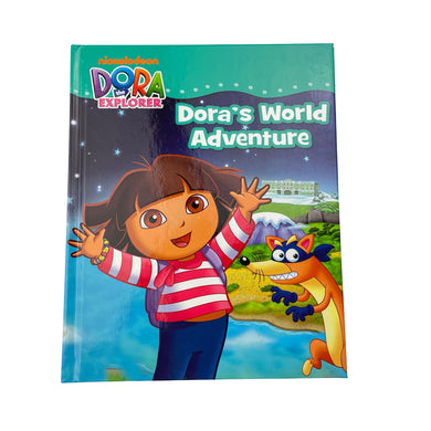Books Nickelodeon, Dora the Explorer, Dora's World Adventure, hardback, EUC, size ,  