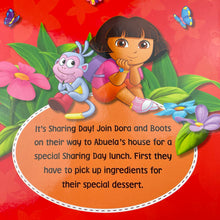 Load image into Gallery viewer, Books Nickelodeon, Dora the Explorer, It&#39;s Sharing Day, hard, EUC, size ,  