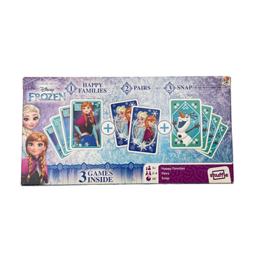 Toys Disney, Frozen, 3 Games: Happy Families, Pairs, Snap, GUC, size ,  