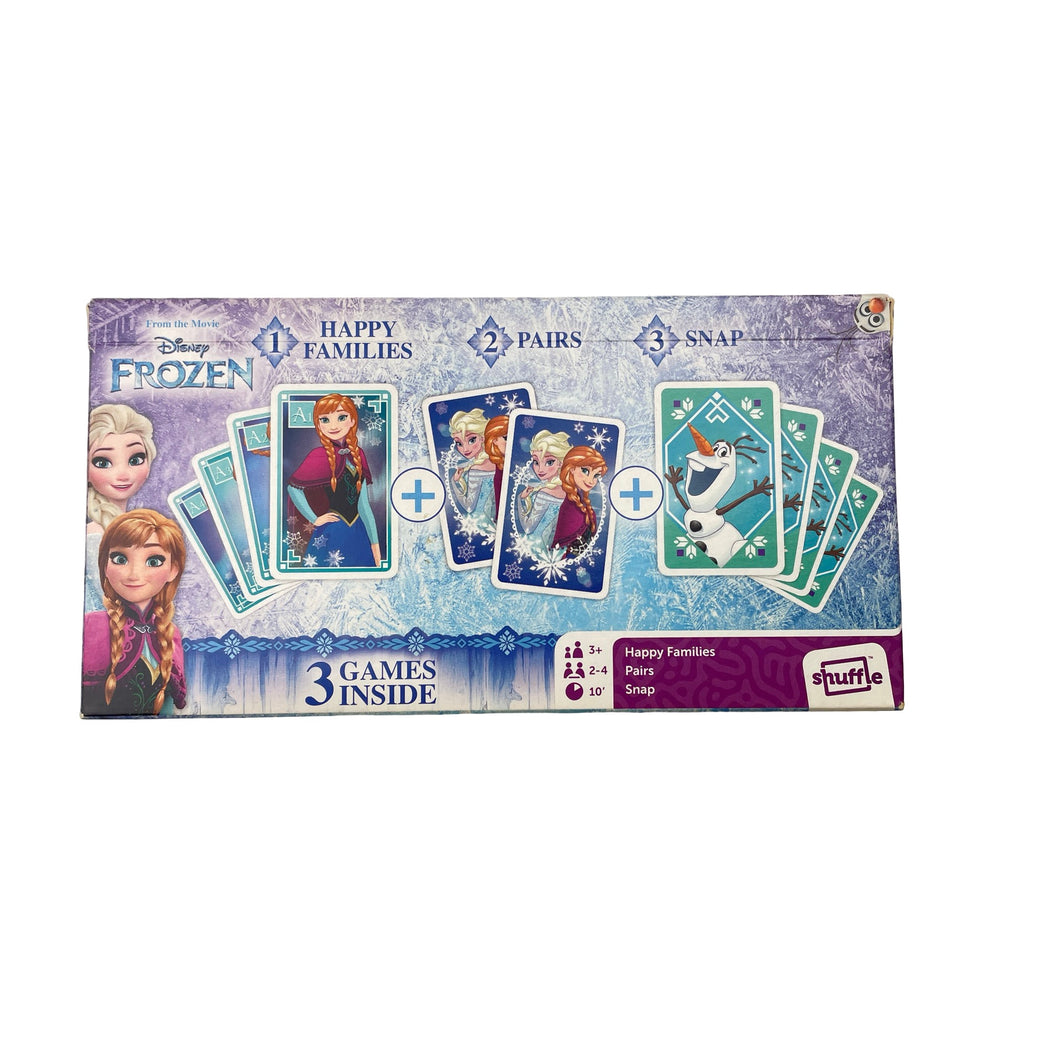 Toys Disney, Frozen, 3 Games: Happy Families, Pairs, Snap, GUC, size ,  