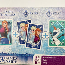 Load image into Gallery viewer, Toys Disney, Frozen, 3 Games: Happy Families, Pairs, Snap, GUC, size ,  