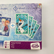 Load image into Gallery viewer, Toys Disney, Frozen, 3 Games: Happy Families, Pairs, Snap, GUC, size ,  