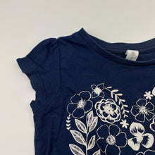 Load image into Gallery viewer, Girls Dymples, navy cotton tee / top, GUC, size 1,  
