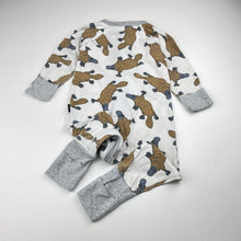 Load image into Gallery viewer, Unisex Bonds, zip wondersuit / zippy / romper, platypus, FUC, size 0,  