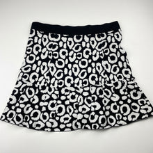 Load image into Gallery viewer, Girls Seed, black &amp; white knit cotton skirt, elasticated, L: 39cm, FUC, size 14,  