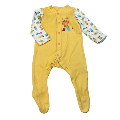 Unisex Mothercare, embroidered cotton coverall / romper, GUC, size 000,  