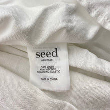 Load image into Gallery viewer, Girls Seed, white linen/viscose tiered dress, EUC, size 8, L: 63cm