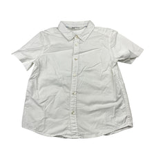 Load image into Gallery viewer, Boys H&amp;M, white cotton short sleeve shirt, EUC, size 5,  