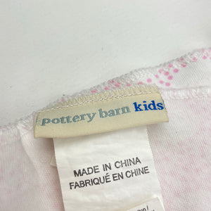 Girls Pottery Barn Kids, organic cotton swaddle wrap, 75cm x 90cm, GUC, size 0000-000,  