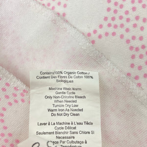 Girls Pottery Barn Kids, organic cotton swaddle wrap, 75cm x 90cm, GUC, size 0000-000,  