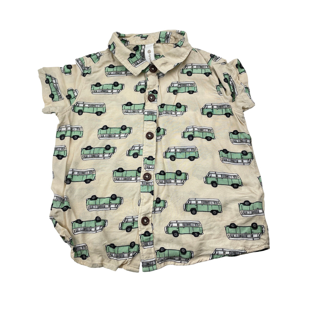 Boys Dymples, lightweight viscose short sleeve shirt, EUC, size 1,  