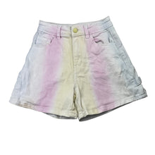 Load image into Gallery viewer, Girls Breakers, stretch denim high waist shorts, adjustable, mark front right hem, FUC, size 9,  
