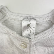 Load image into Gallery viewer, Girls Target, white knitted cotton cardigan, FUC, size 1,  