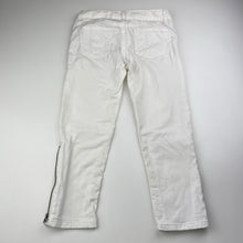 Load image into Gallery viewer, Girls GAP, cropped stretch cotton pants, adjustable, mark back right hip, Inside leg: 43cm, FUC, size 6,  