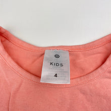 Load image into Gallery viewer, Girls Target, pink stretchy tee / top, GUC, size 4,  