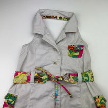 Load image into Gallery viewer, Girls The Children&#39;s Place, stretch cotton halter-neck dress, GUC, size 1-2, L: 44cm
