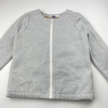 Load image into Gallery viewer, Girls John Lewis, fleece lined grey/silver lightweight jacket, FUC, size 6,  