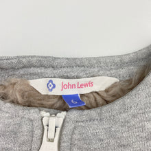 Load image into Gallery viewer, Girls John Lewis, fleece lined grey/silver lightweight jacket, FUC, size 6,  
