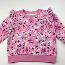 Load image into Gallery viewer, Girls Anko, floral fleece lined sweater / jumper, FUC, size 1,  