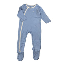 Load image into Gallery viewer, Unisex Litte Green &amp; Co, organic cotton zip coverall / romper, GUC, size 0,  
