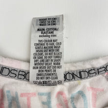 Load image into Gallery viewer, Girls Bonds, colourful zip wondersuit / zippy / romper, wash fade &amp; pilling, FUC, size 2,  