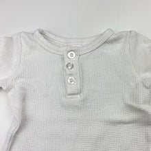 Load image into Gallery viewer, Unisex Baby Berry, white waffle cotton romper, GUC, size 0000,  