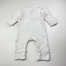 Load image into Gallery viewer, Unisex Baby Berry, white waffle cotton romper, GUC, size 0000,  