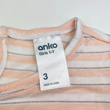 Load image into Gallery viewer, Girls Anko, striped peplum tee / top, EUC, size 3,  