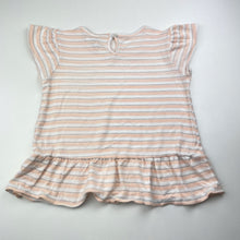Load image into Gallery viewer, Girls Anko, striped peplum tee / top, EUC, size 3,  