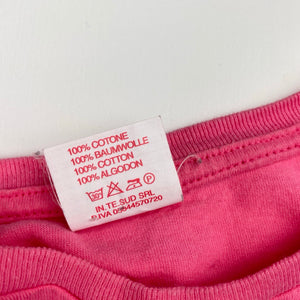Girls ITS, pink cotton tee / top, Rome, FUC, size 6,  