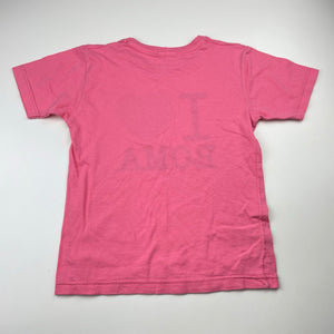 Girls ITS, pink cotton tee / top, Rome, FUC, size 6,  