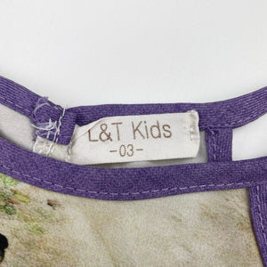 Girls L&T Kids, lightweight sleeveless top, GUC, size 3,  