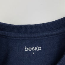 Load image into Gallery viewer, Boys Besico, navy cotton tee / top, dinosaur, FUC, size 4,  