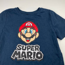 Load image into Gallery viewer, Boys Nintendo, Super Mario navy tee / top, EUC, size 8,  