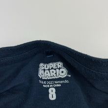 Load image into Gallery viewer, Boys Nintendo, Super Mario navy tee / top, EUC, size 8,  