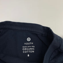 Load image into Gallery viewer, Boys Target, navy organic cotton tee / top, EUC, size 8,  