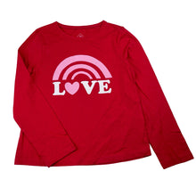 Load image into Gallery viewer, Girls TEX, red lightweight long sleeve top, EUC, size 5-6,  