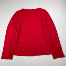 Load image into Gallery viewer, Girls TEX, red lightweight long sleeve top, EUC, size 5-6,  