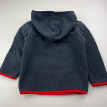 Load image into Gallery viewer, Boys Cotton On, red &amp; navy fleece hoodie sweater, GUC, size 2,  