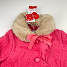Load image into Gallery viewer, Girls PEPCO, pink wool blend jacket / coat, small mark right cuff, L: 50cm, NEW, size 5,  