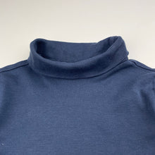 Load image into Gallery viewer, Unisex Target, navy cotton skivvy / roll neck top, GUC, size 3,  