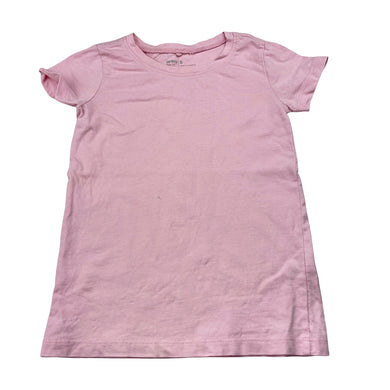 Girls Anko, pink cotton tee / top, mark on front, FUC, size 5,  