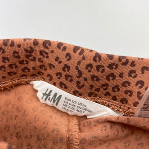Girls H&M, stretchy animal print leggings, Inside leg: 50cm, EUC, size 7,  