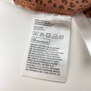 Girls H&M, stretchy animal print leggings, Inside leg: 50cm, EUC, size 7,  