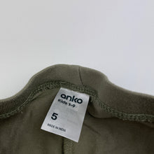 Load image into Gallery viewer, Girls Anko, khaki stretchy leggings, Inside leg: 40cm, FUC, size 5,  