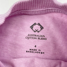 Load image into Gallery viewer, Girls Favourites, Aust cotton blend long sleeve top, FUC, size 4,  