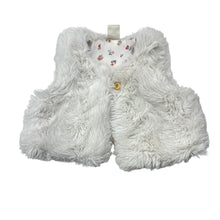 Load image into Gallery viewer, Girls H&amp;M, lined faux fur vest, EUC, size 00,  