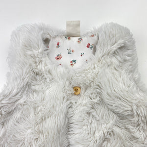 Girls H&M, lined faux fur vest, EUC, size 00,  