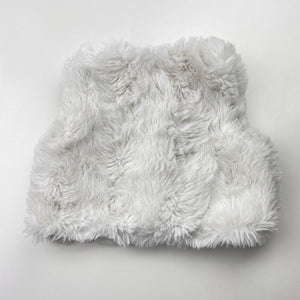 Girls H&M, lined faux fur vest, EUC, size 00,  